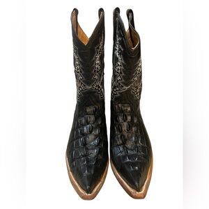 Reparo black Cowboy Boots